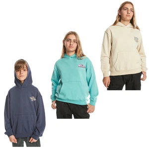 Quiksilver Kids Drybridge Hooded Pullover Sweatshirt Hoody Hoodie - Picture 1 of 10