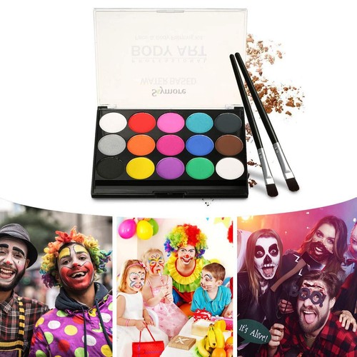 Skymore Face Paint Kit Professional Quality Face & Body Paint 15 Colors