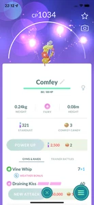 Pokemon - #764 Comfey !! Same Day Shippment or Next Day Guaranteed ! Go - Picture 1 of 1