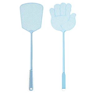 Fly Swatter Plastic Heavy Duty Manual Fly Killer Long Handle Flyswatter - Picture 1 of 13