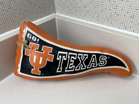 Texas Longhorns Plush - Stuffed Pennant - Suction Cup Cover