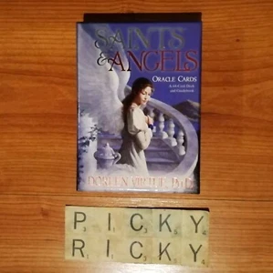 Saints and Angels Oracle Cards Doreen Virtue 44 Card Deck & Guidebook Tarot 2005 - Picture 1 of 4