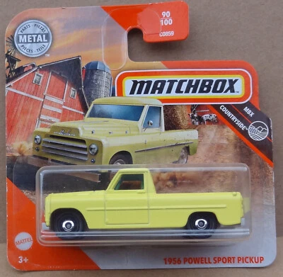 Matchbox 2020 - 1956 Powell Sport Wagon pickup truck - 1st release pale yellow - Image 1 of 4