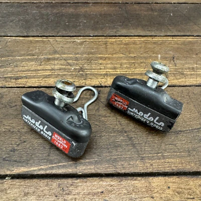 Pastillas de freno vintage Modolo roscadas sinterizadas 1983 World Race años 80 Eroica BMX A2 Foto 1 de 4