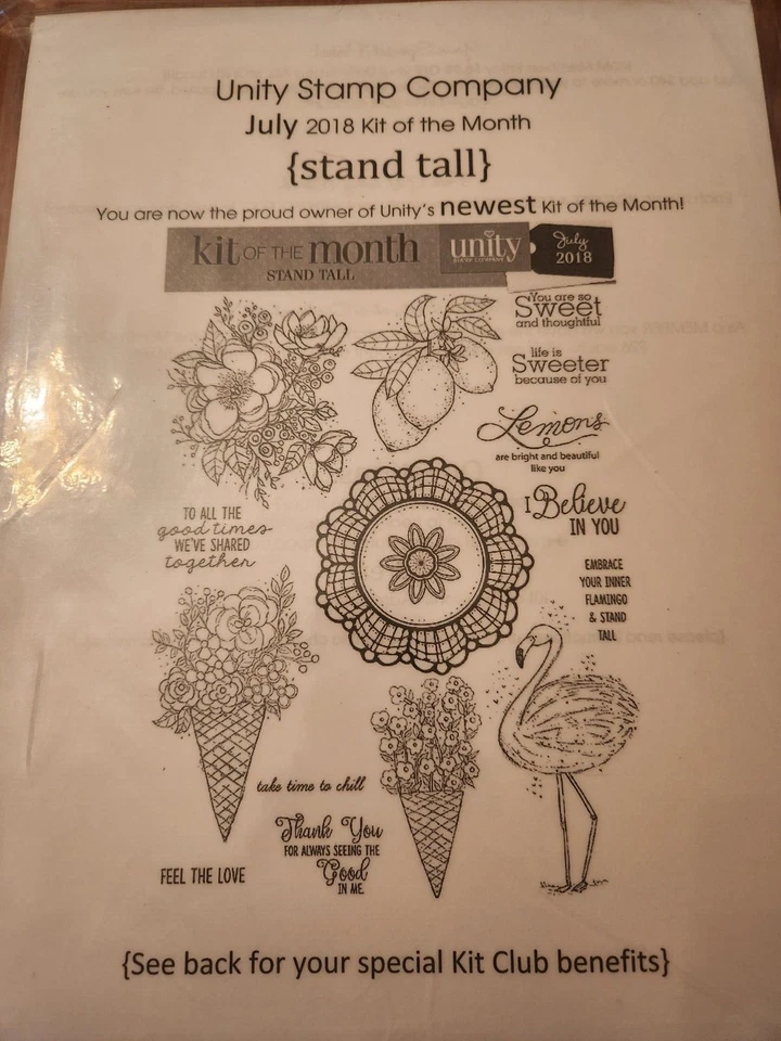 July 2018- KIT OF THE MONTH UNITY STAMP COMPANY-Stand Tall RS-58 - Image 1 of 1