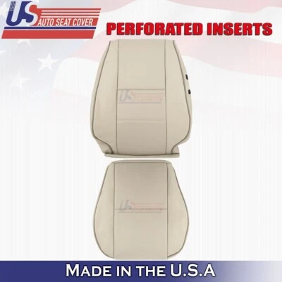 2001 to 2005 For Lexus IS300 Driver Top & Bottom Perf Leather Seat Covers Tan - Image 1 of 4