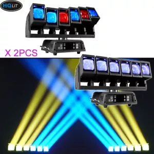 6Led *60W Pixel Zoom Moving Head Bar Wash Beam Infinite Rotate DJ Stage Light - Picture 1 of 14