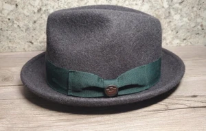 Goorin Bros Mens Charlestowne Charcoal Wool Fedora Hat Size Small NEW - Picture 1 of 4