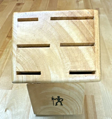 J.A. Bloque de cuchillo para carne bloque de madera de 6 ranuras HENCKELS INTERNATIONAL bloque de cuchillo para chef Foto 1 de 4