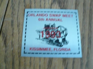 Orlando 6. jährliches Swap Meet, Kissimmee, Fl. Armaturenbrett Schild - Bild 1 von 1