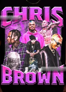 Vintage Chris Brown T-Shirt, Chris Brown Homage 90S Graphic Tee, Gift For Fan - Picture 1 of 3