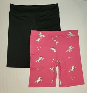 Poof Girl Big Girls Two-Pack Biker Shorts Size 7 8/10 12/14 16 - Picture 1 of 7