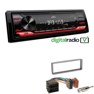 JVC KD-X182DB MP3 DAB+ USB 1-DIN Autoradio für Alfa Romeo GTV silber - Bild 1 von 4
