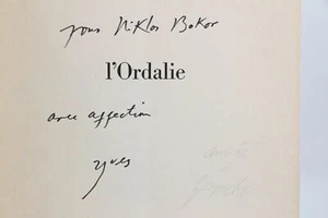 GARACHE BONNEFOY L'ordalie EDITION ORIGINALE Grand papier ENVOI AUTOGRAPHE 1975 - Picture 1 of 1