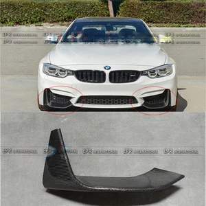 Complemento de labios divisor delantero de fibra de carbono BMW F82 F83 M4 2 piezas - Imagen 1 de 2