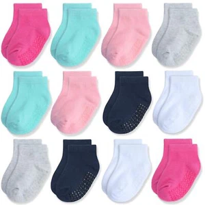 12 Pairs Baby Socks Non-Slip Toddler Socks With Grips for Baby Boys Girls - A... - Picture 1 of 6