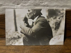 Antique Photograph Candid Shot Man In Suit & Hat Smoking Australian - Picture 1 of 3