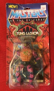 1985 MATTEL MASTERS OF THE UNIVERSE TUNG LASHOR EVIL TONGUE SHOOTING SNAKE MEN - Picture 1 of 3