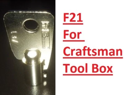 F21 Craftsman Tool Box 1 NEW KEY For Craftsman Gladiator Tubular CODE: F21