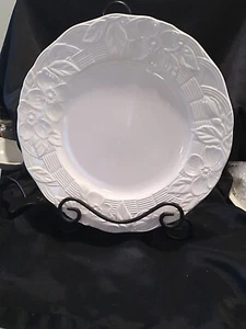 Mikasa "Flower Basket" White Chop Plate. (68) - Picture 1 of 4