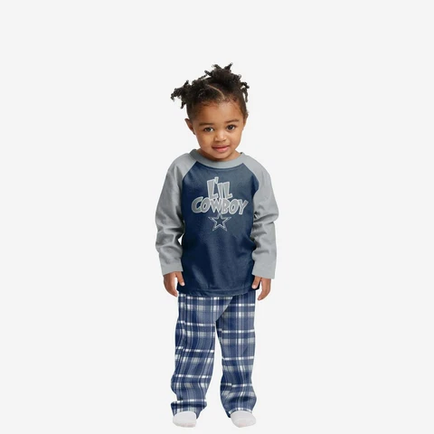DALLAS COWBOYS TODDLER PLAID PAJAMAS Cover