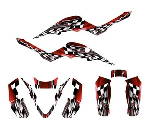 Kit de pegatinas gráficas APEX Pro Shark MXR 70 90 NO2500 ROJO servicio personalizado gratuito - Imagen 1 de 2