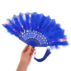 1Pc Colorful Feather Double Side Feather African Wedding Bride Feather Fan