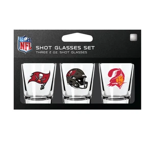 Tampa Bay Buccaneers Shot Glass Set 3 Pack - Picture 1 of 1