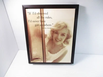 Arte de pared en lienzo Marilyn Monroe marco marrón 12x16 pulgadas reimpresión de fotografía Canadá Foto 1 de 4