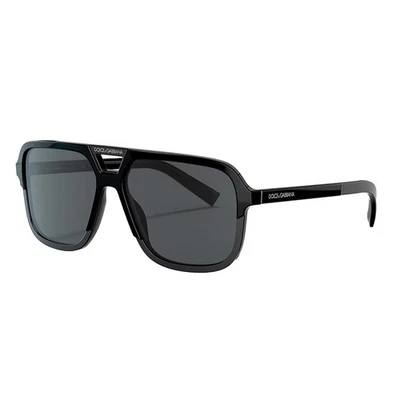 Gafas de sol Dolce & Gabbana DG 4354 193481 negras de plástico lentes polarizadas grises Foto 1 de 3