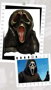 Dark GhostFace Mask Costume  Lightweight Thin Mesh Adult Halloween Cosplay - Picture 1 of 4