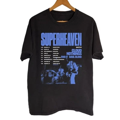 Camisa unisex negra Superheaven Announce septiembre 2025 gira por Estados Unidos FN1769 Foto 1 de 3