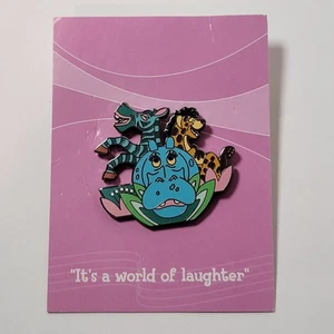 Seltene Vintage Disney Pin Small World SIGNIERT König der Löwen Lachen Nilpferd Hyäne PA - Bild 1 von 5
