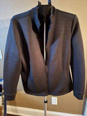 Lady Hagen golf  Women's Texture Full Zip Golf Jacket, black xl - Image 1 of 4