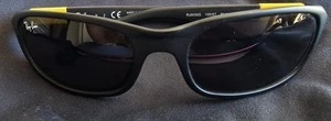 Ray-Ban Children's Sunglasses RJ9056S Black/Yellow Unisex - Picture 1 of 2