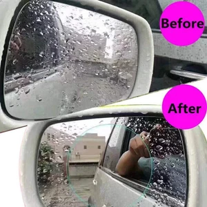 2PZ PELLICOLA ANTIPIOGGIA ANTIRIFLESSO ANTIAPPANNAMENTO PER SPECCHIETTI AUTO - Foto 1 di 6
