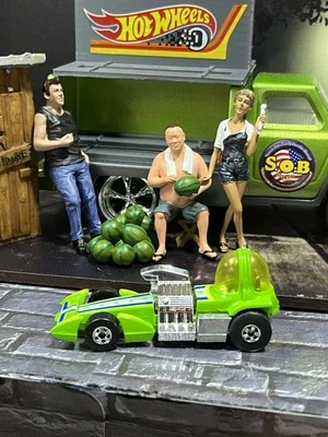 Hot Wheels Blackwalls 1978 Bubble Gunner 1:64 verde fundido a presión usado casi nuevo estado HK Foto 1 de 4