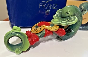 Franz Porcelain ~ SNAKE RUYI Lucky Jasper ~ NIB - Picture 1 of 12