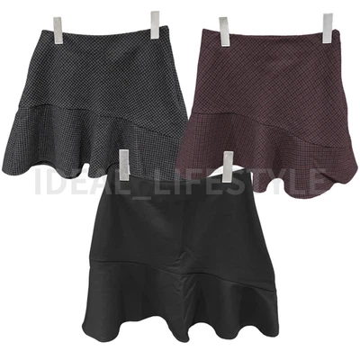 Mini Pantalones Cortos UNIQLO:C Flare Skort S-XXL Marrón Oscuro Negro Gris Mujer 479665 Nuevos con Etiquetas Foto 1 de 4