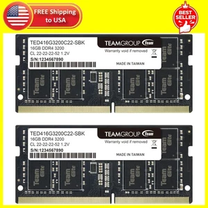TEAMGROUP Elite DDR4 32GB Kit (2 X 16GB) 3200Mhz PC4-25600 CL22 (2933Mhz or 2666 - Picture 1 of 8