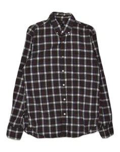 J. CREW Mens Shirt Medium Black Check Cotton XJ10 - Picture 1 of 3