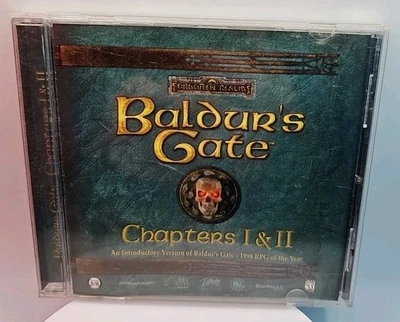 Baldur’s Gate Chapters I & II 1 & 2 (PC, 1998) CIB Complete In Box With Manual - Image 1 of 3