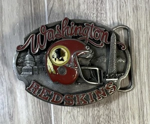 Vtg Washington Redskins Belt Buckle Helmet Siskiyou Limited Edition Pewter 1987 - Foto 1 di 7