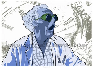 Original Back to the Future Doc Brown Delorean Marty Mcfly Hill Valley Flux Mag - Picture 1 of 1