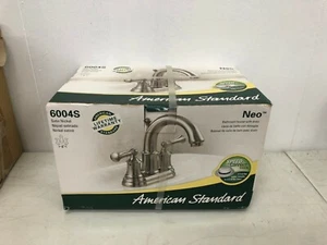 NUOVO rubinetto bagno American Standard NEO con scarico 6004S nichel satinato - Foto 1 di 4