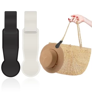 Sombrero magnético de silicona negro/blanco bolsa con clip para equipaje de viaje bolso toalla backpa - Imagen 1 de 1