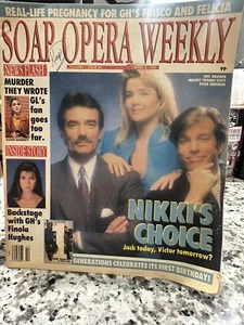 Vintage Soap Opera Weekly April 3 1990 Eric Braeden Melodie Scott Peter Bergman - Bild 1 von 8