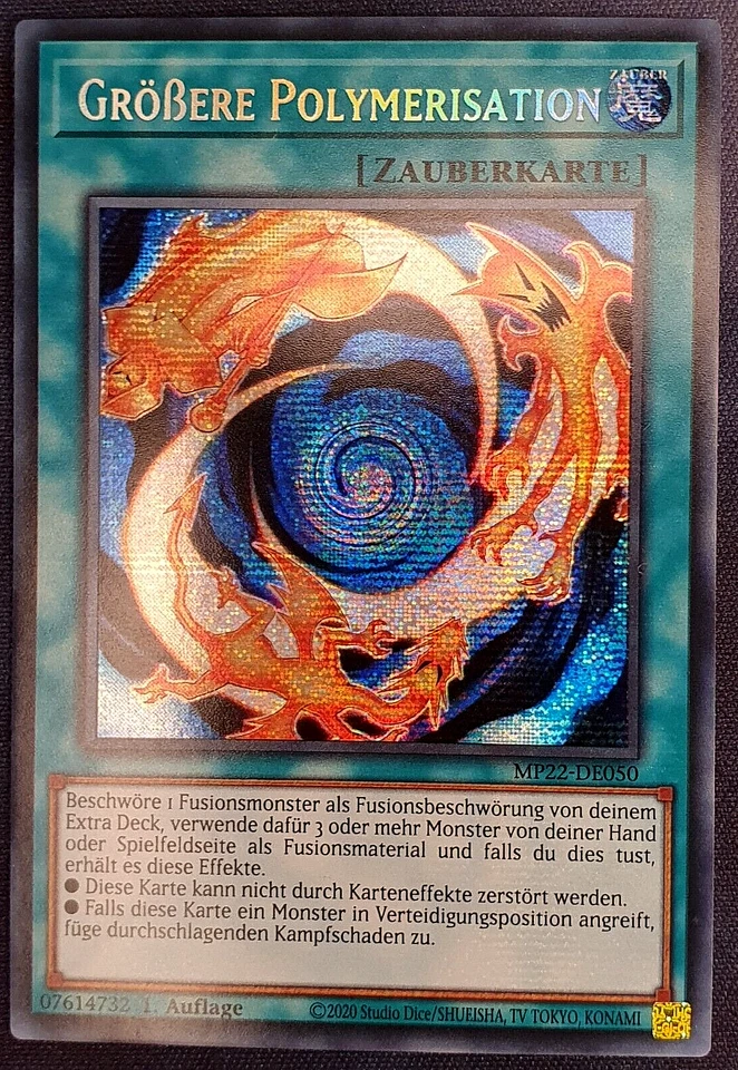 Größere Polymerisation Secret Rare Neu! 1. Auflage Yugioh deutsch Zauberkarte - Bild 1 von 1