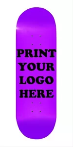 Monopatín púrpura 8,5x32,5 IMPRIME TU LOGO AQUÍ madera de arce premium - Imagen 1 de 3