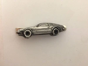 DeLorean ref60 efecto peltre emblema coche en clip de corbata (diapositiva) - Imagen 1 de 1